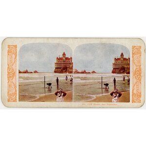 Vintage Cliff House San Francisco Stereoview Card